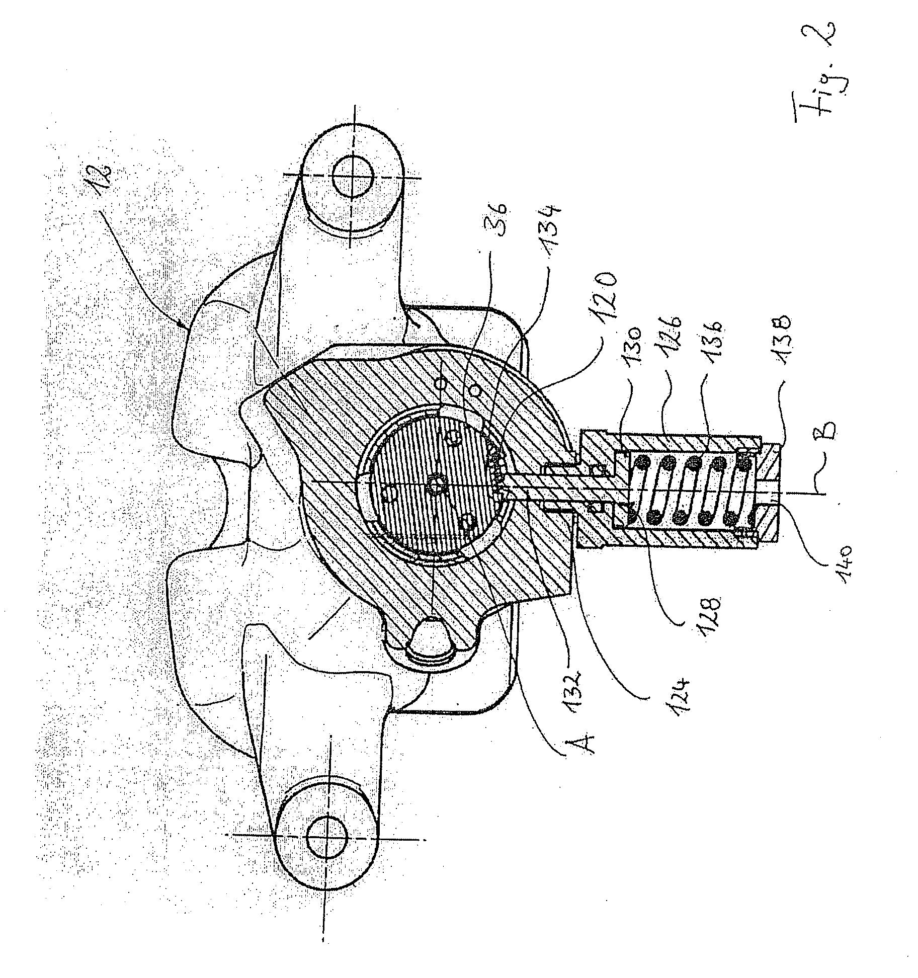 Hydraulically actuable vehicle brake having a locking means