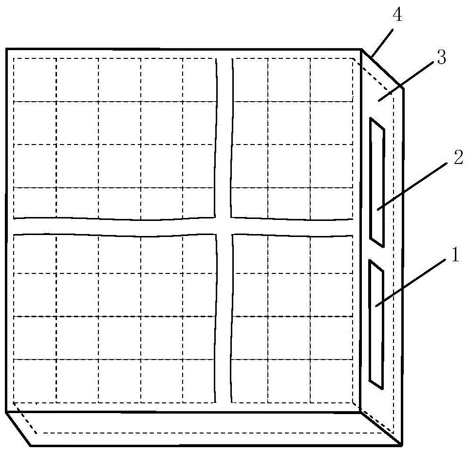 An area-array electronically controlled liquid crystal light-diverging microlens chip driven by a dual-channel voltage signal