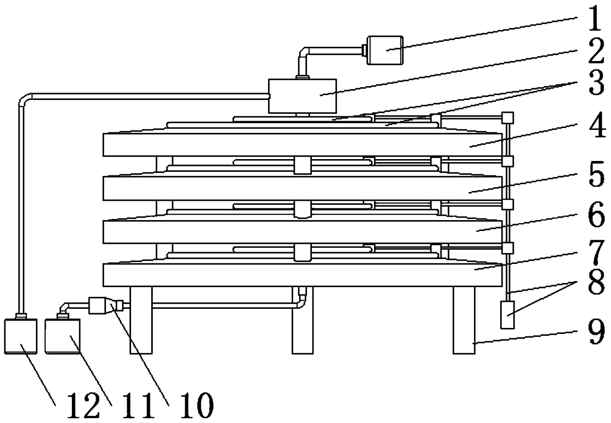 A tower type photosynthetic bacteria continuous hydrogen production reaction system and hydrogen production method thereof