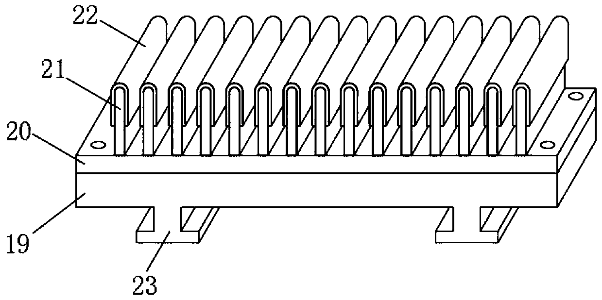 Grinding device for radiator manufacturing