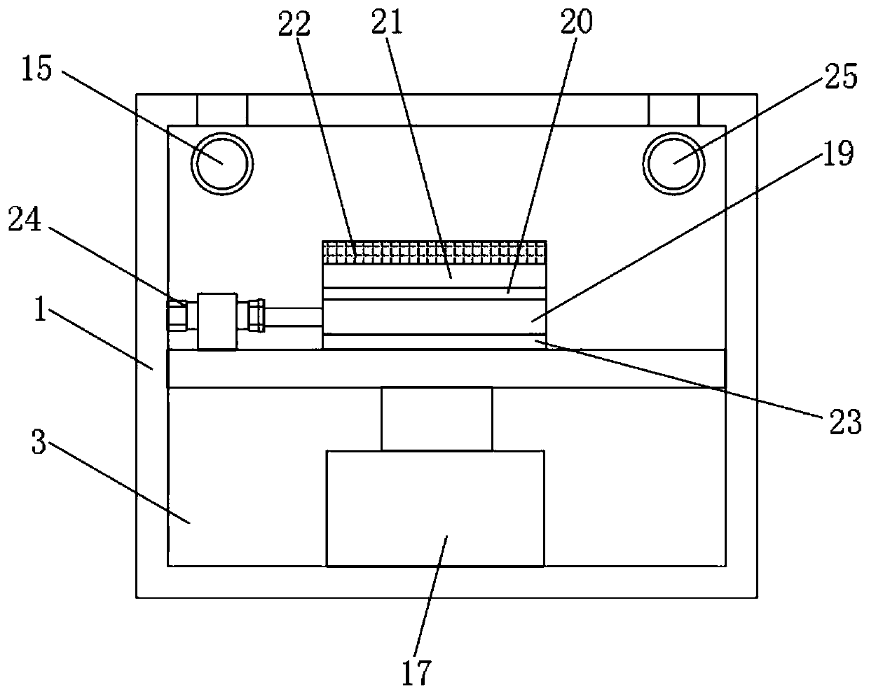 Grinding device for radiator manufacturing