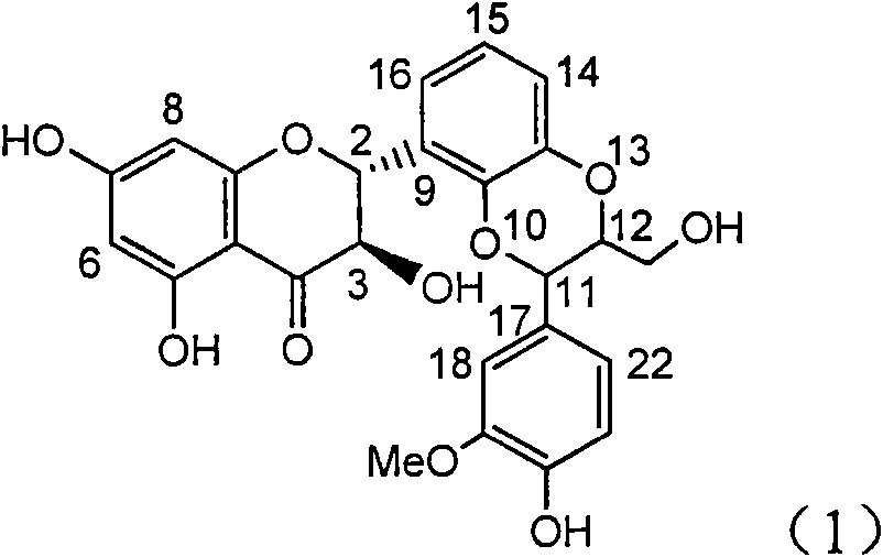 Application of angle flavonoids lignan to preparation of medicaments for treating viral hepatitis B