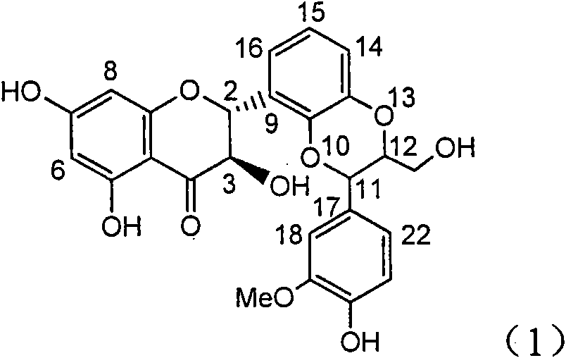 Application of angle flavonoids lignan to preparation of medicaments for treating viral hepatitis B