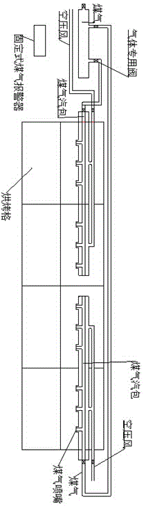 Fixed alloy gas roasting device