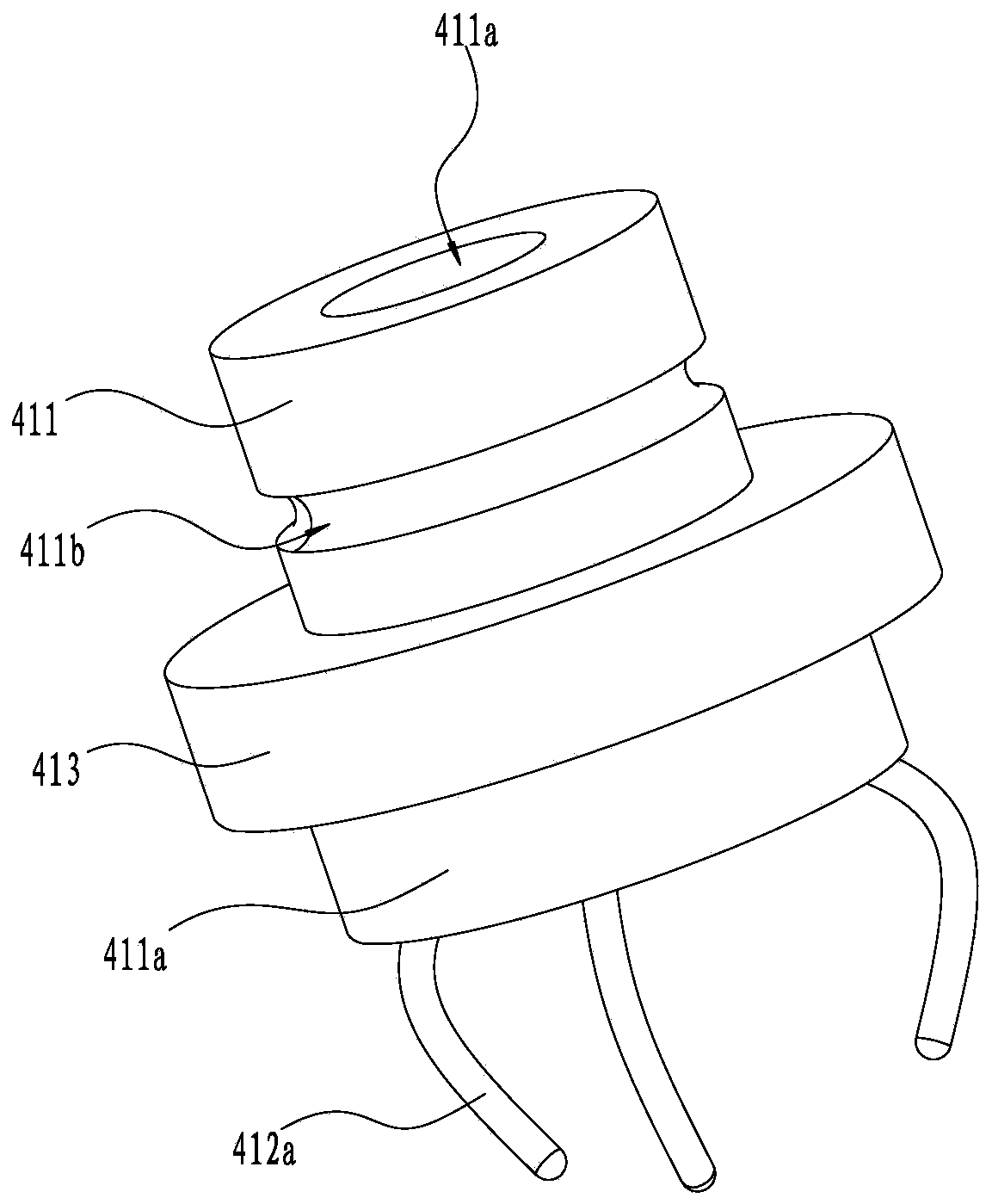 Ejection mechanism for ejecting blocking head