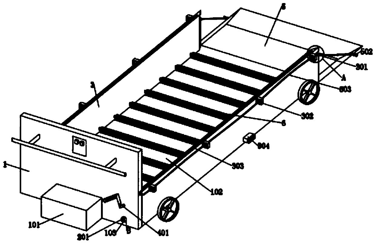 A coal pushing device for fuel transportation in thermal power plants