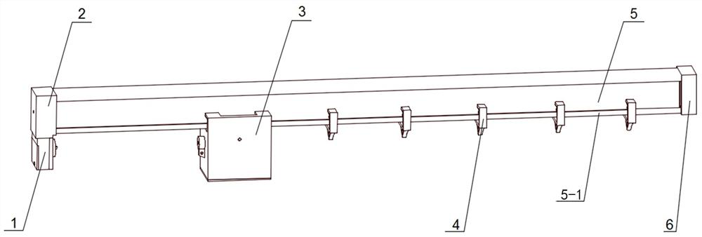 Curtain or screen rail and wireless charging driving device