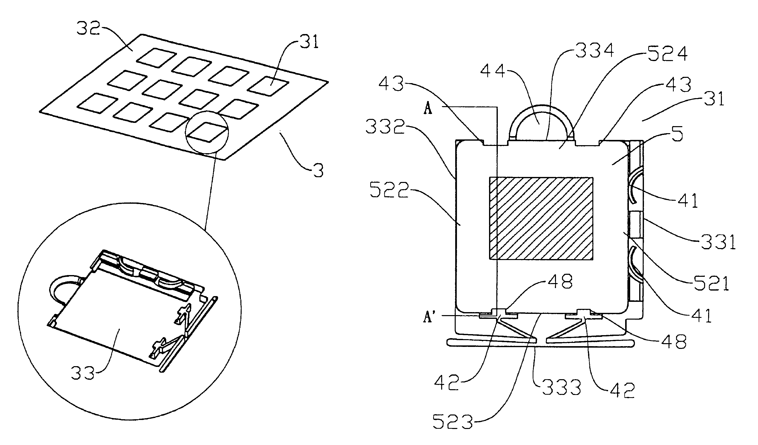 Slide securing device for flatbed scanning sysem