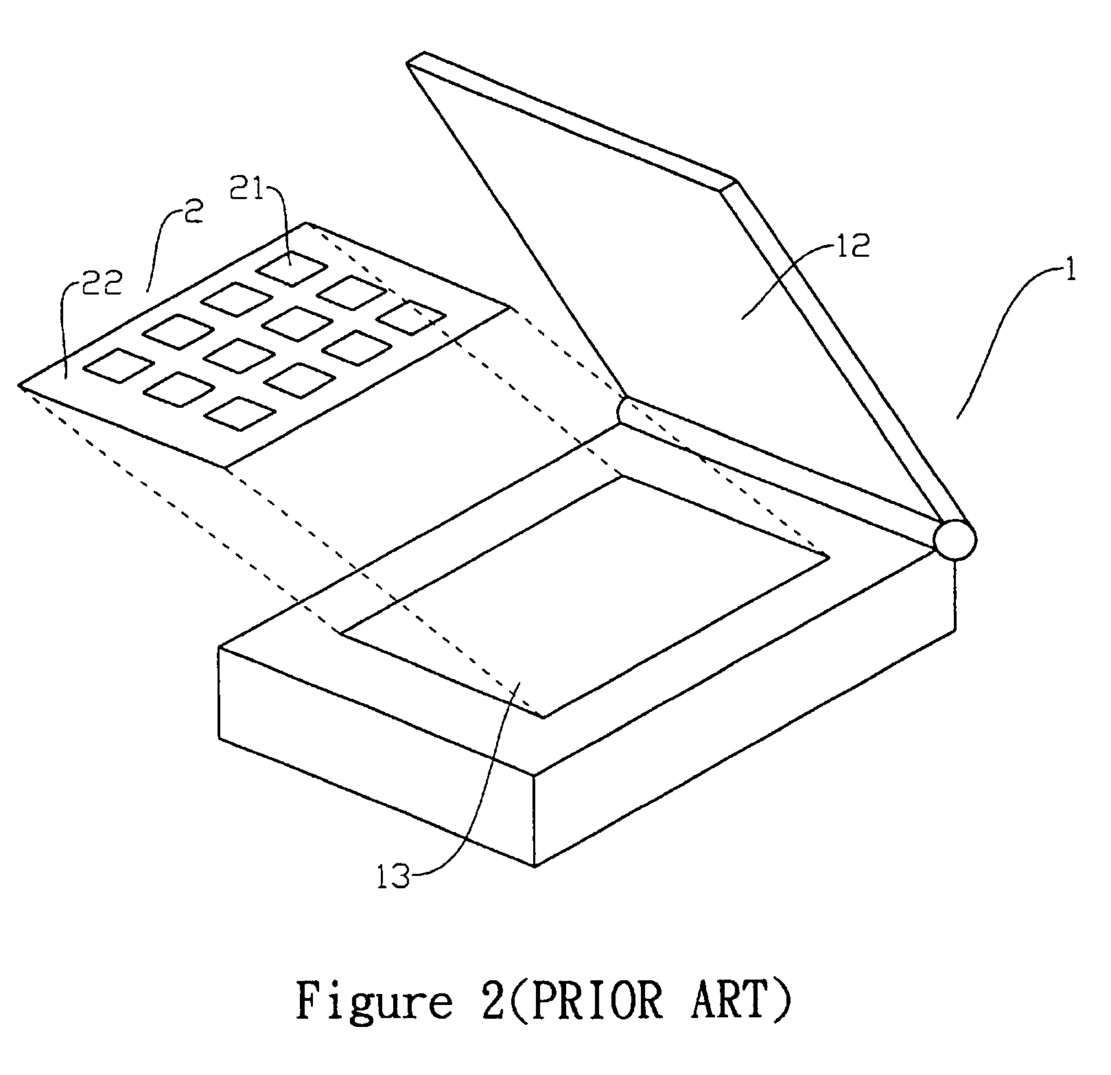 Slide securing device for flatbed scanning sysem