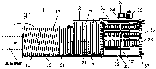 Conveyor capable of achieving steering and overturning of finished cigarette box