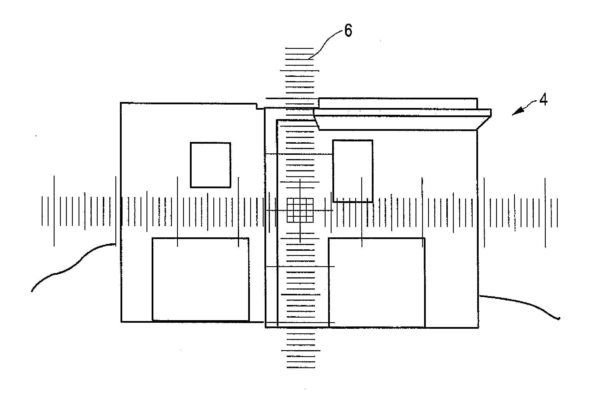 Measuring device for noncontact measurement of distances to a target object