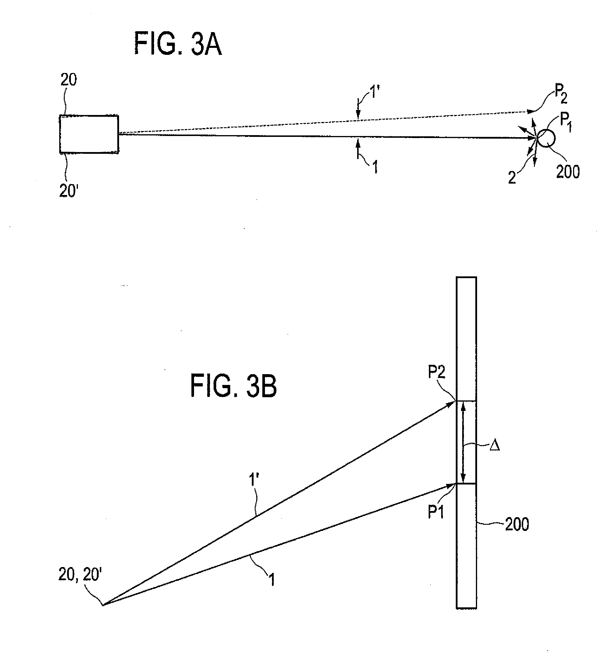 Measuring device for noncontact measurement of distances to a target object