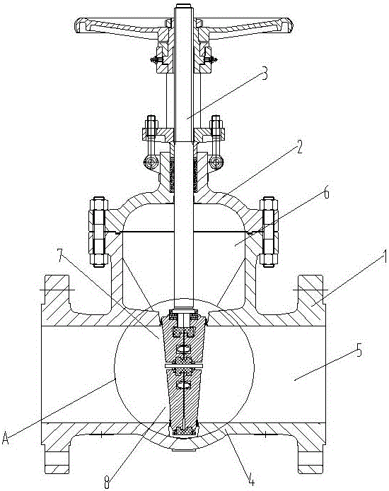 Novel sluice valve