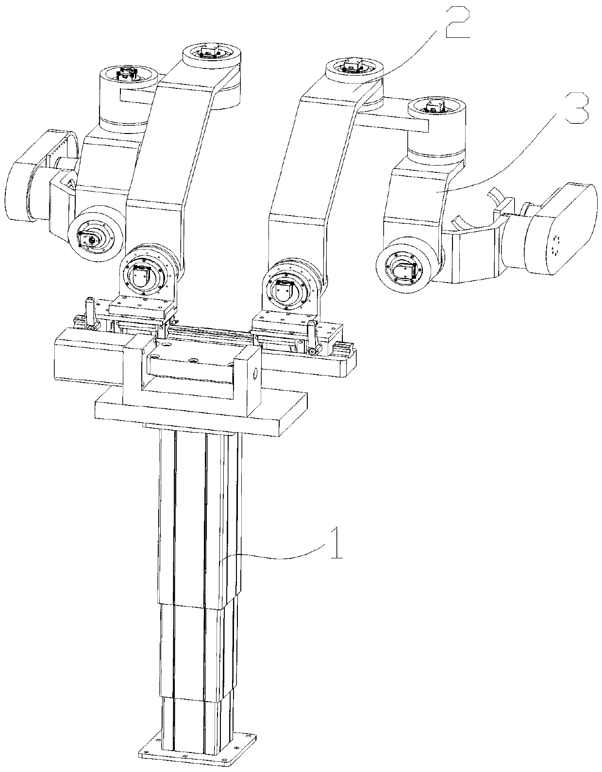 Rehabilitation training device for generalized shoulder joints