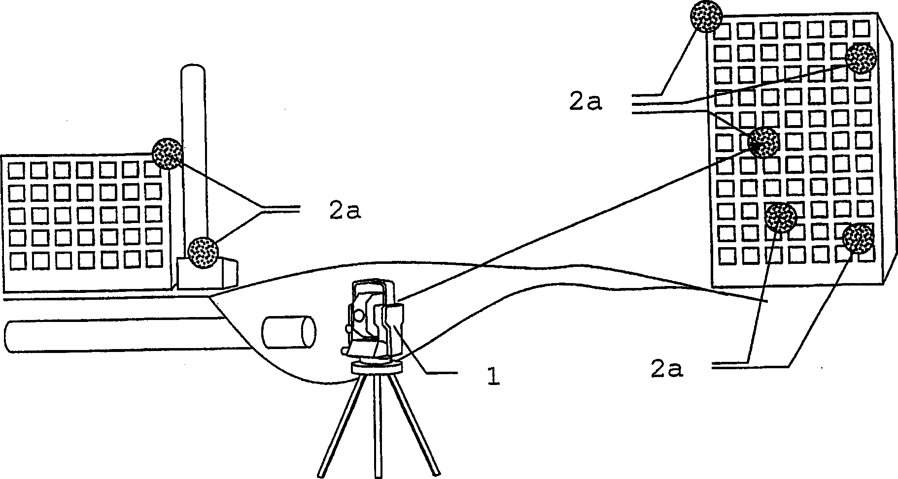 Method and system for determining the spatial position of a hand-held measuring appliance