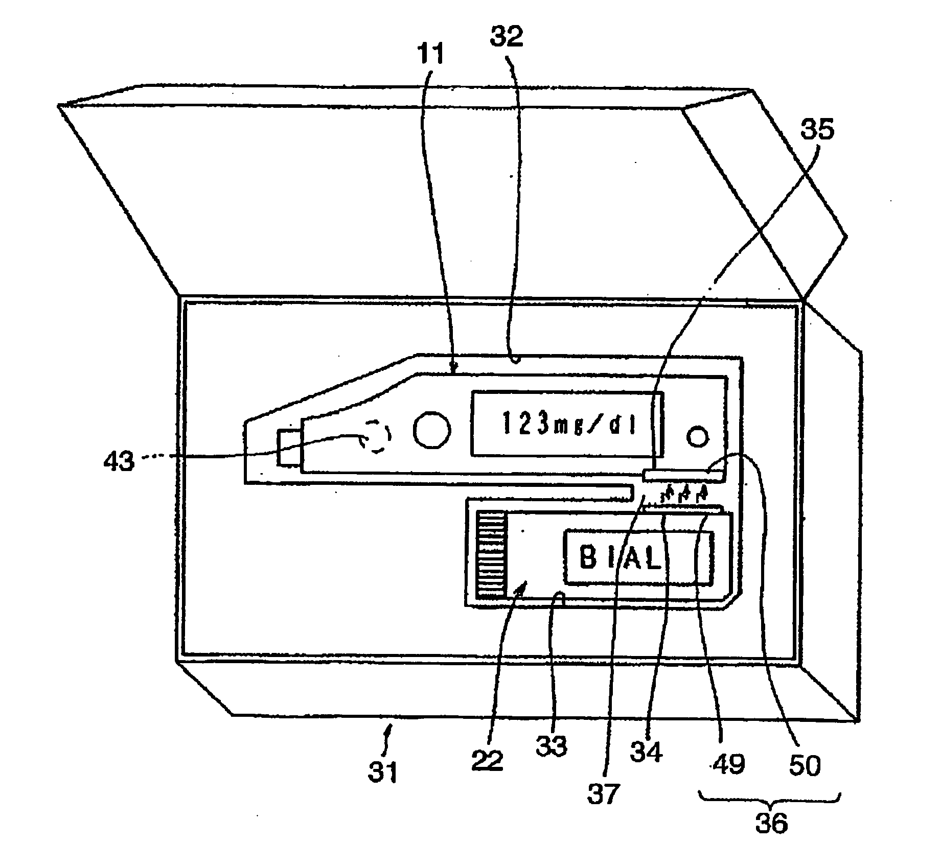 Body fluid component analyzing system