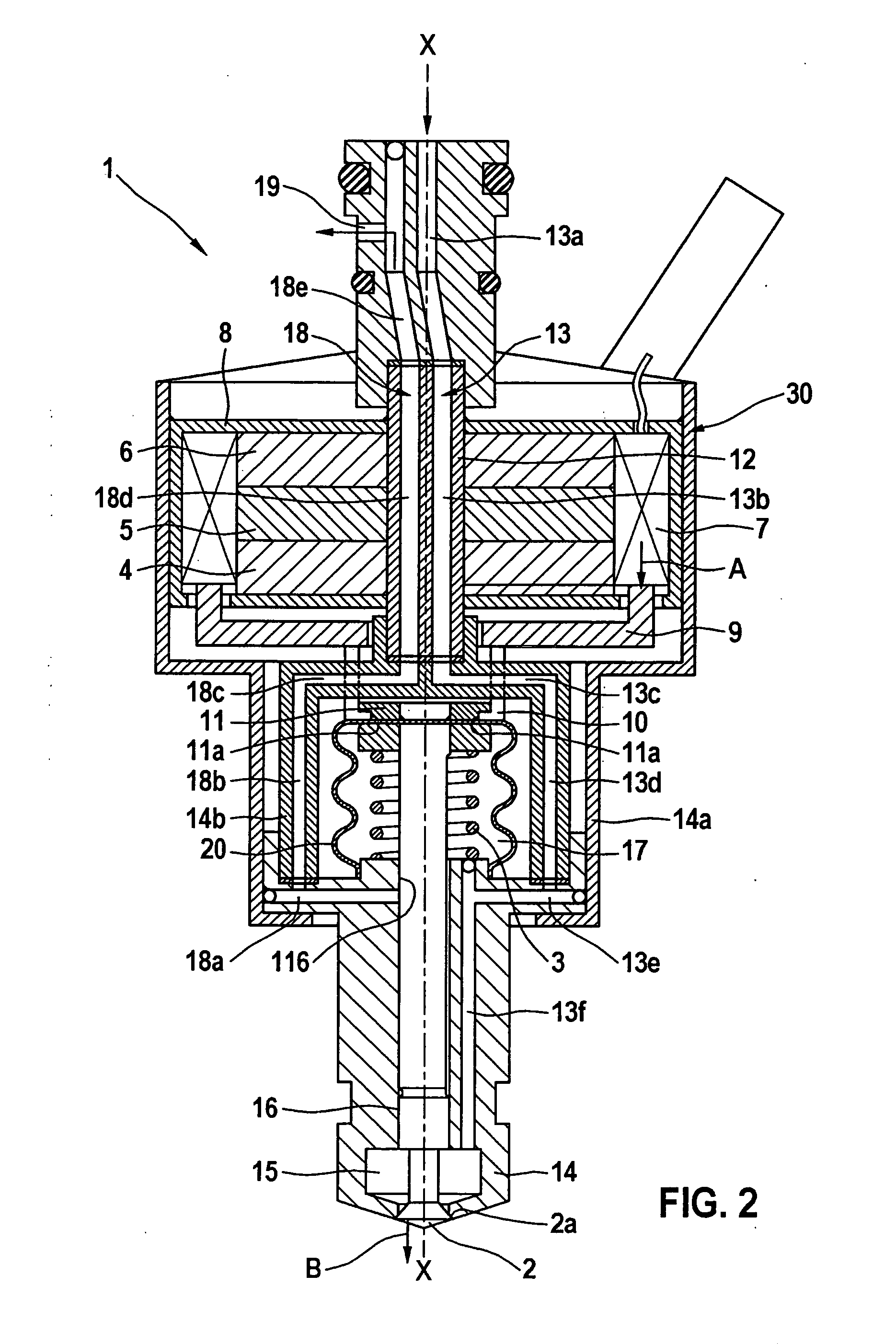 Device for injecting fuel