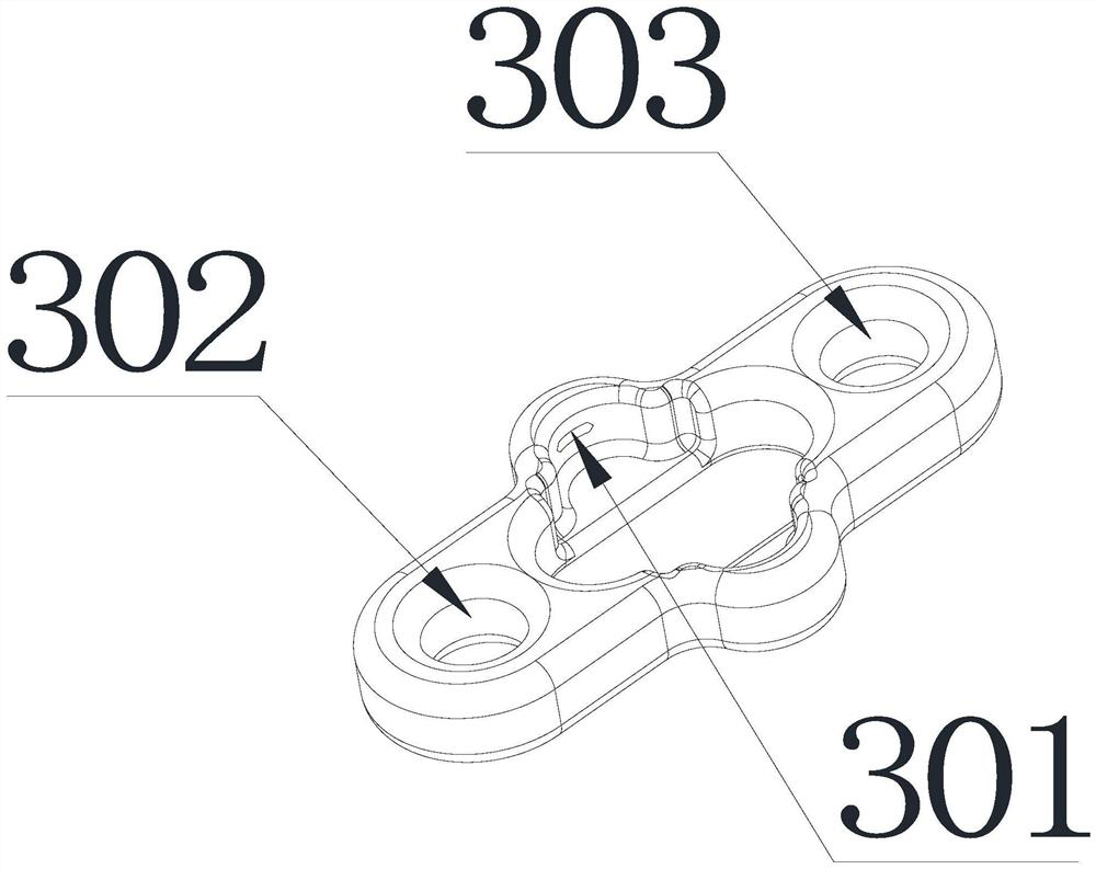 Detachable belt carrier titanium plate