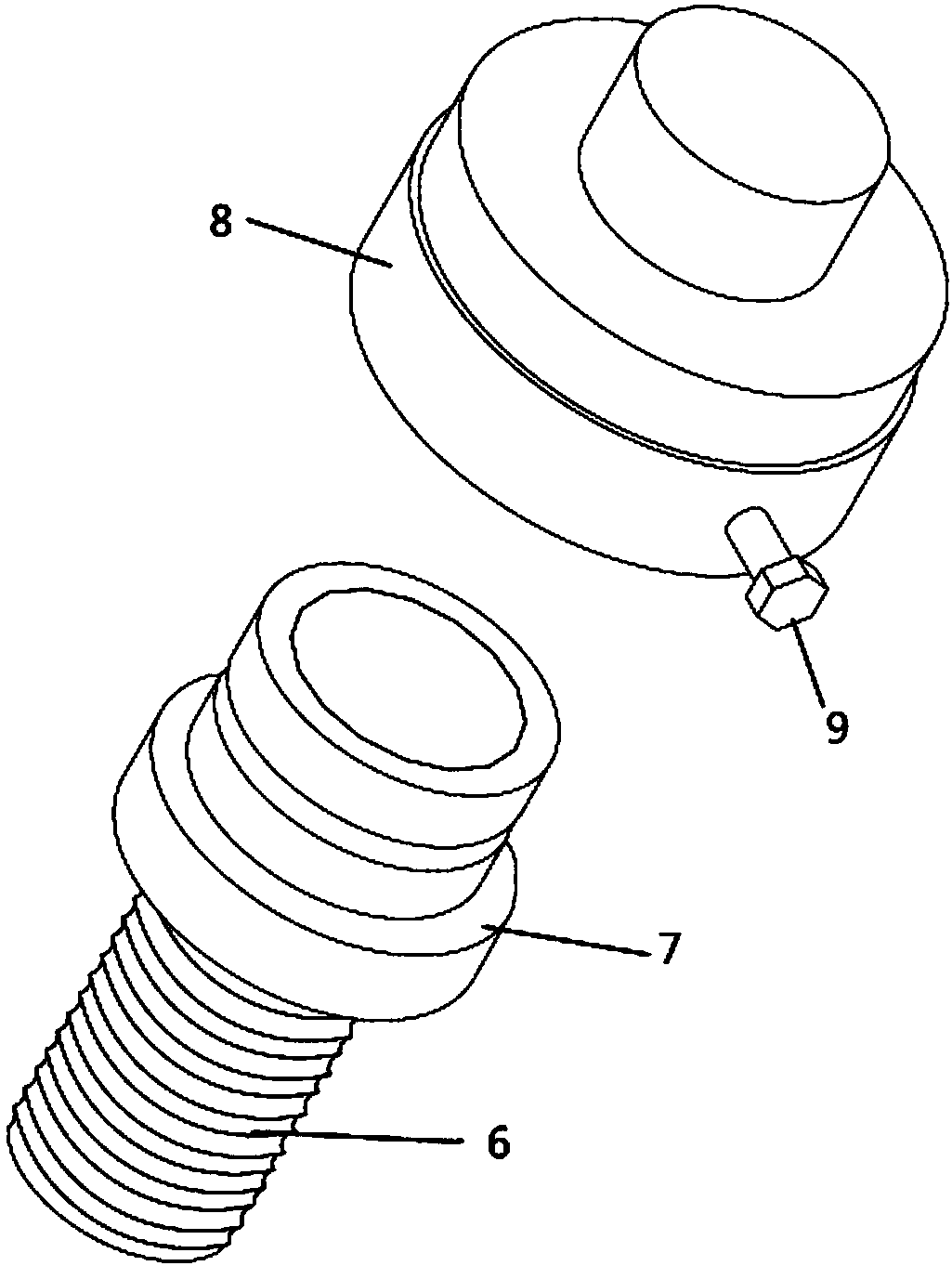 Load-holding test fixture for multiple specifications of nuts