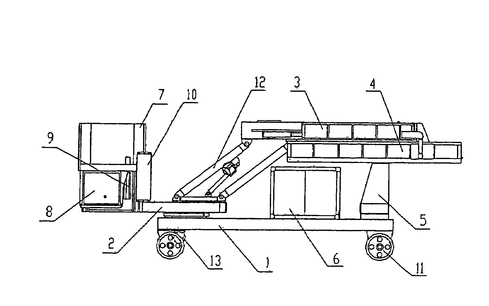 Combined mobile container inspection system with low target