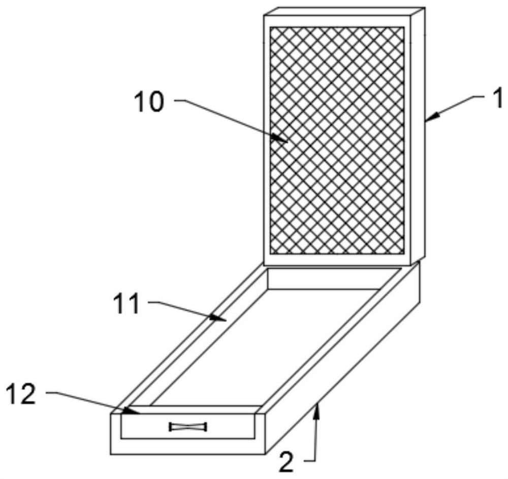 A shock-absorbing computer base with good cooling effect