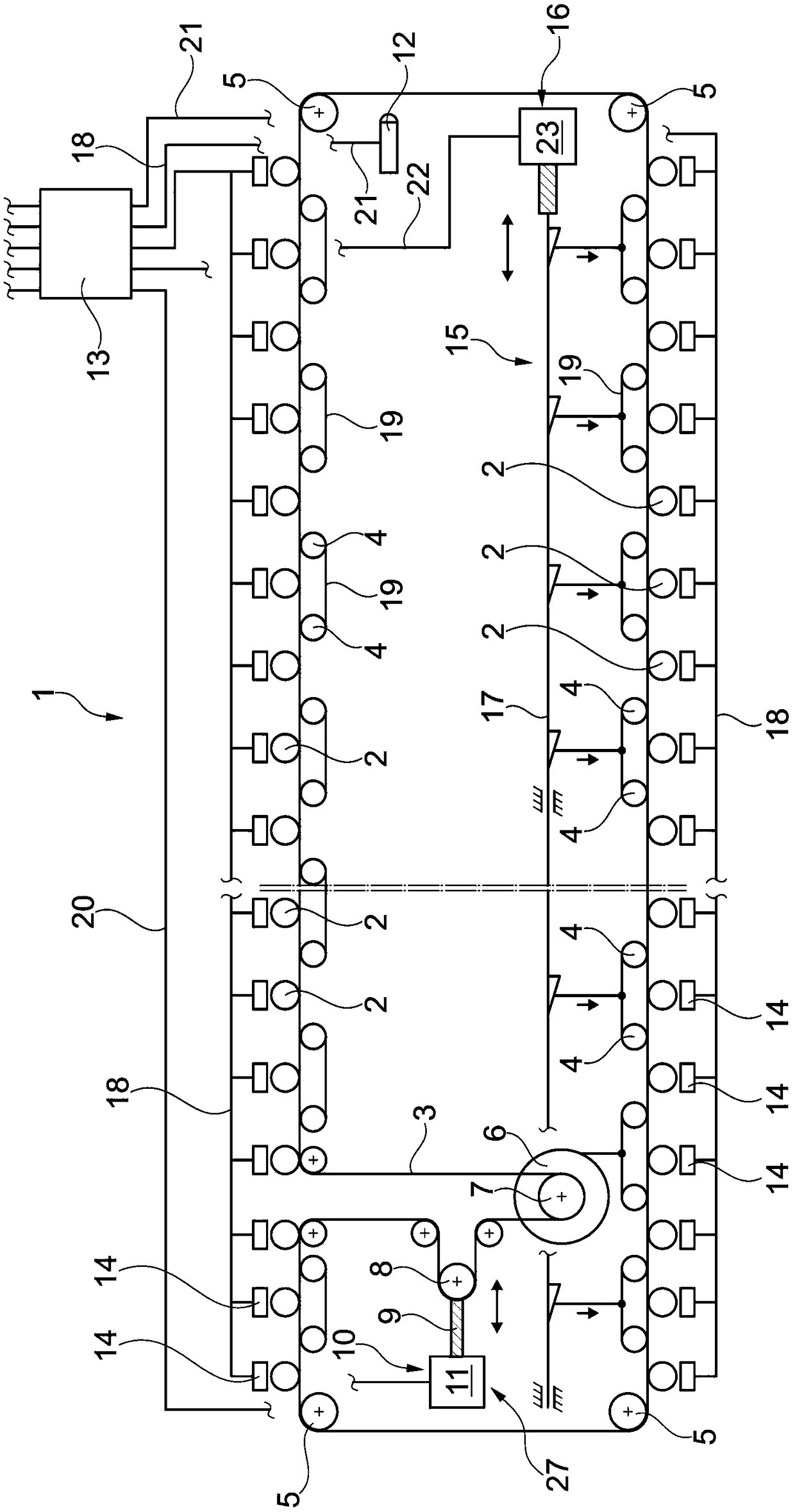 Ring spinning machine with multiple spinning positions