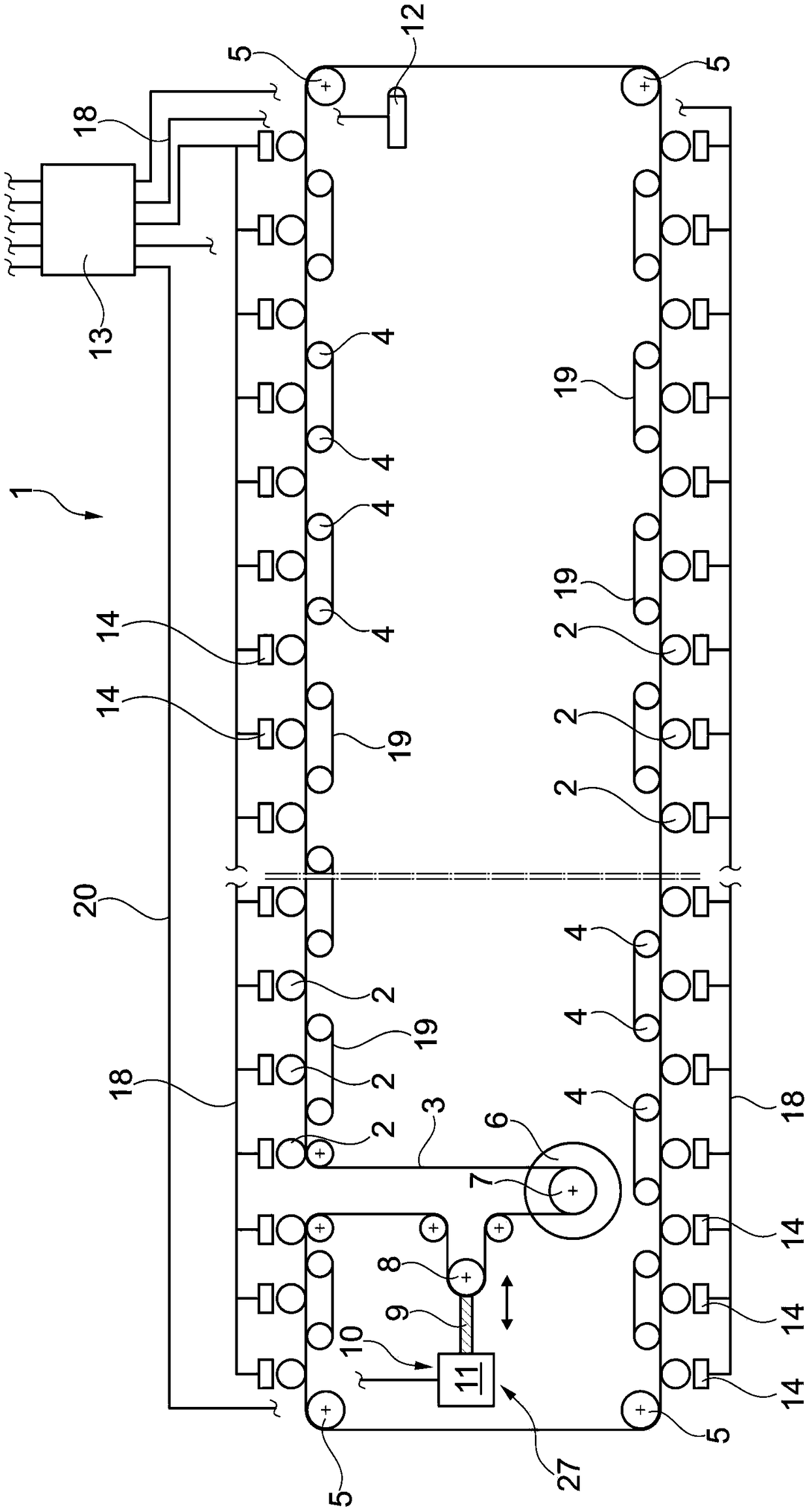 Ring spinning machine with multiple spinning positions