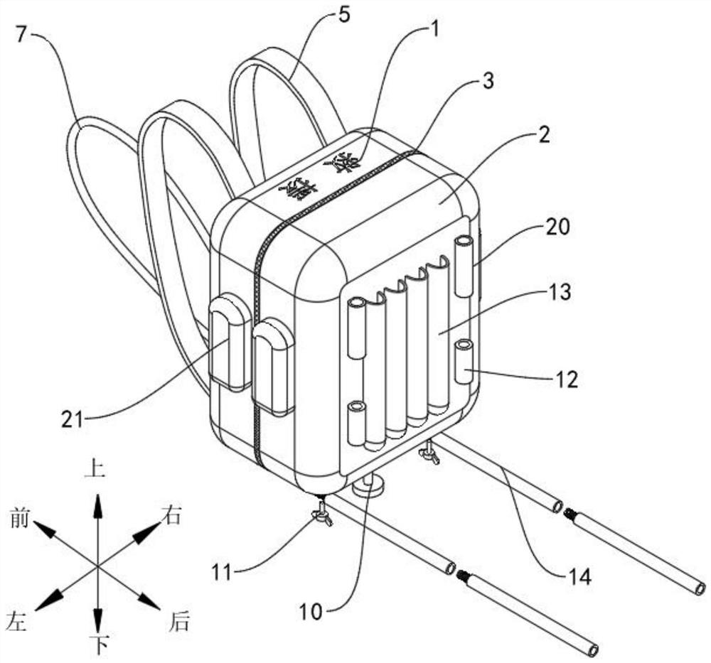 Multifunctional rescue knapsack