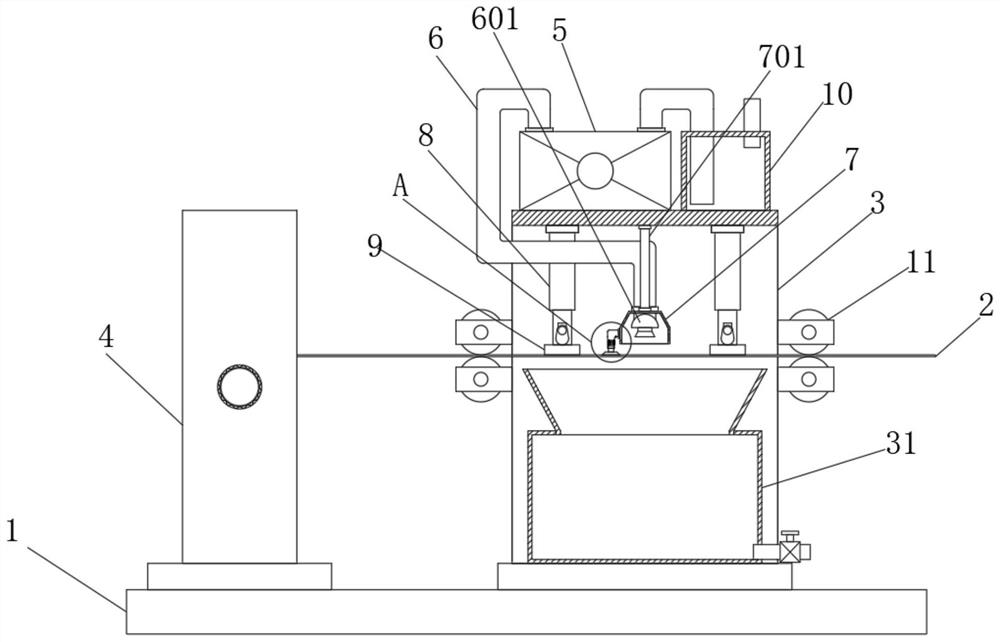 Release film dust removal device