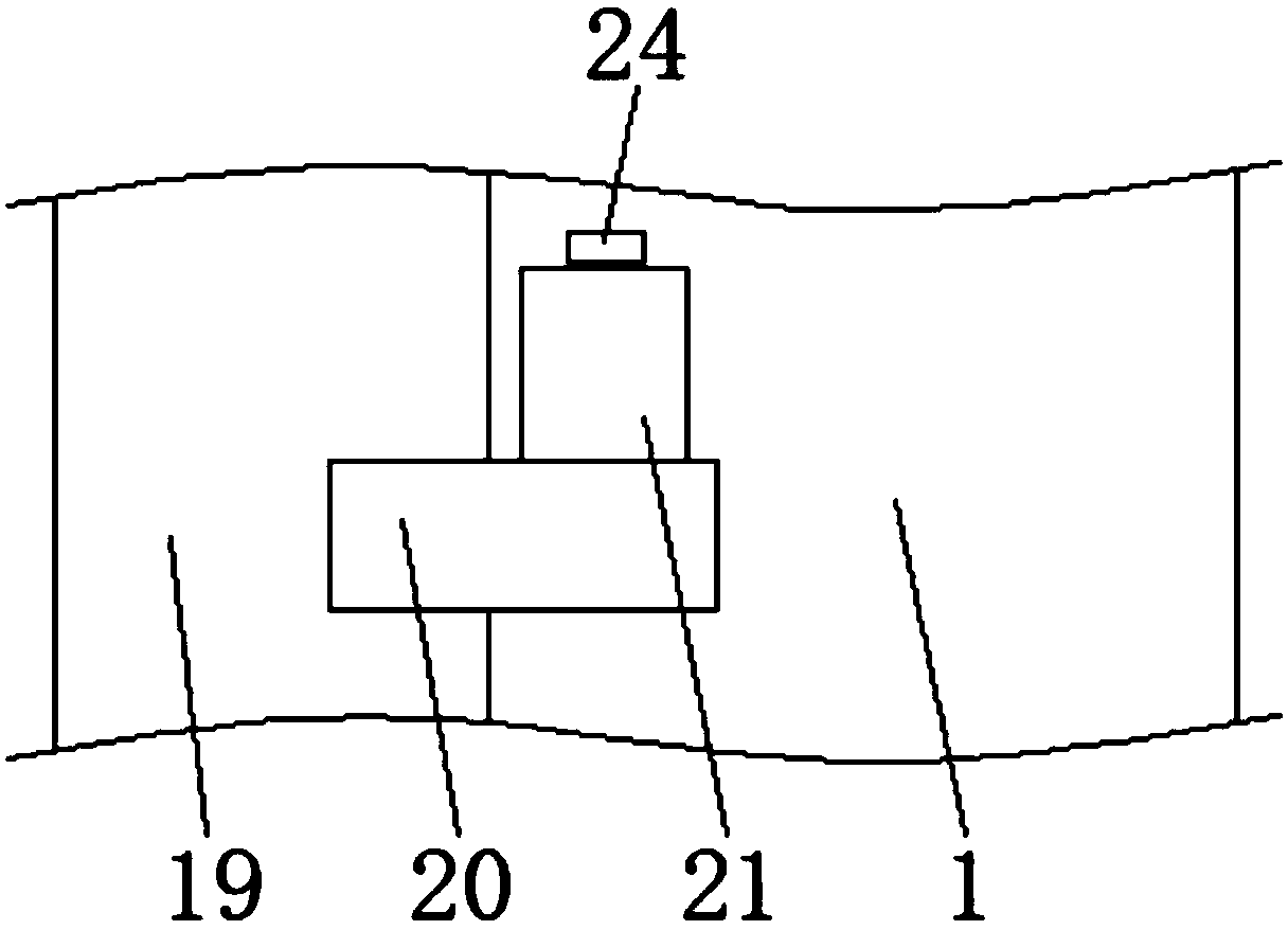 Computer network device box capable of wiping away dust on bottom of inner wall