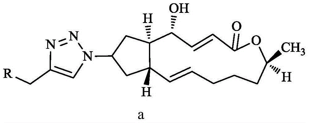 Preparation and anti-tumor application of 7-N3-brefeldin A and 1,2,3-triazole derivative thereof