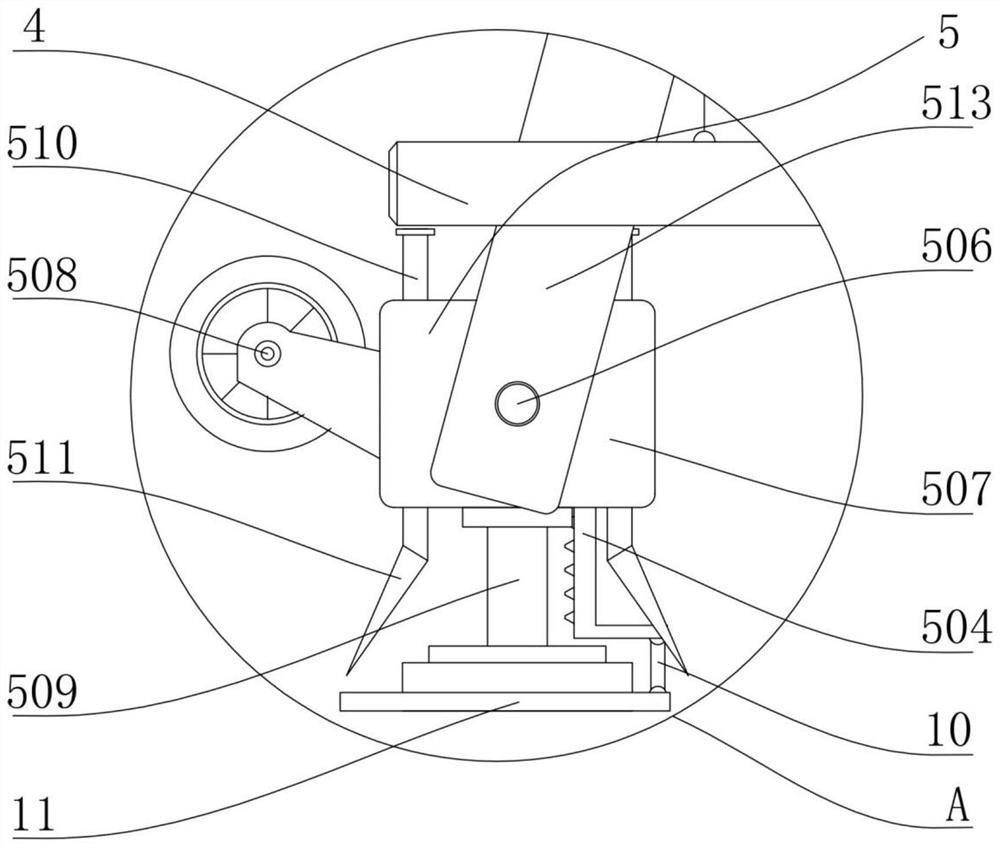 Auxiliary support of geodimeter for measuring distance