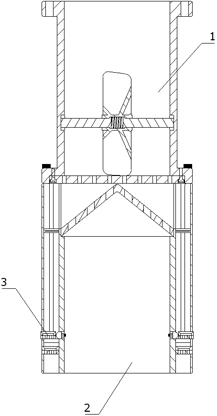 Filtering device for petroleum exploitation transportation pipeline