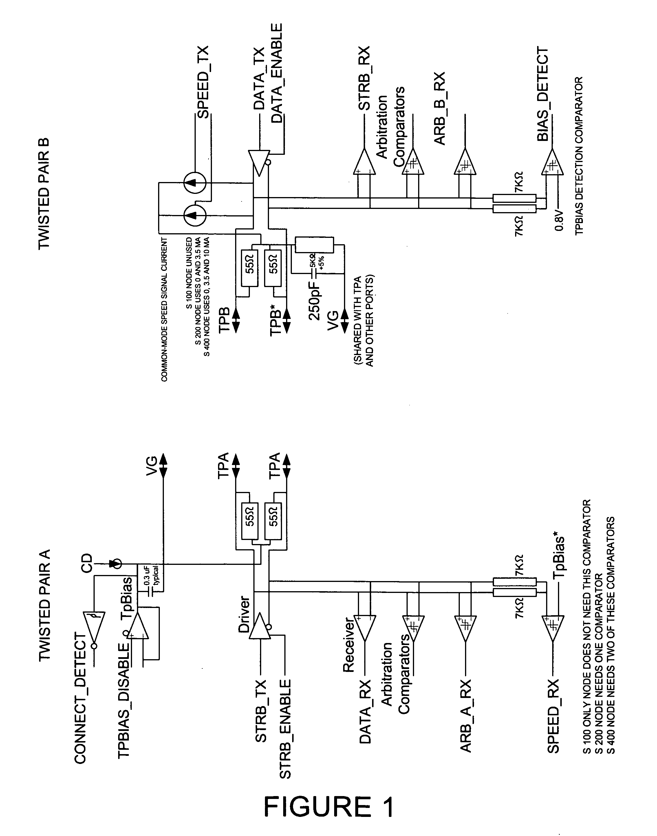 Differential current-mode driver with high common-mode range and controlled edge rates