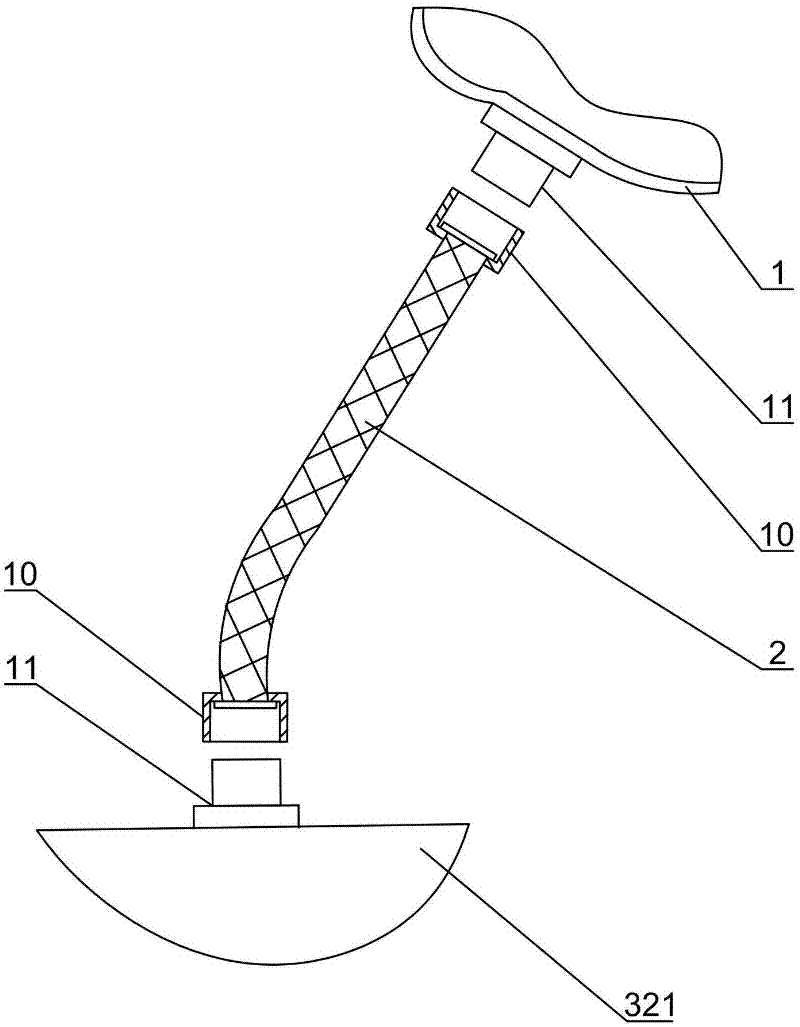 A wheel rim used for the test of automobile tire burst monitoring and control system