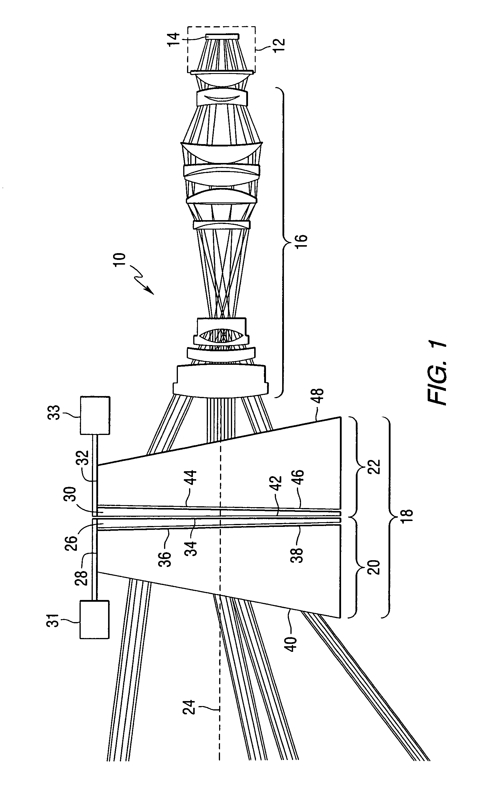 Pan and tilt apparatus using achromatic prisms