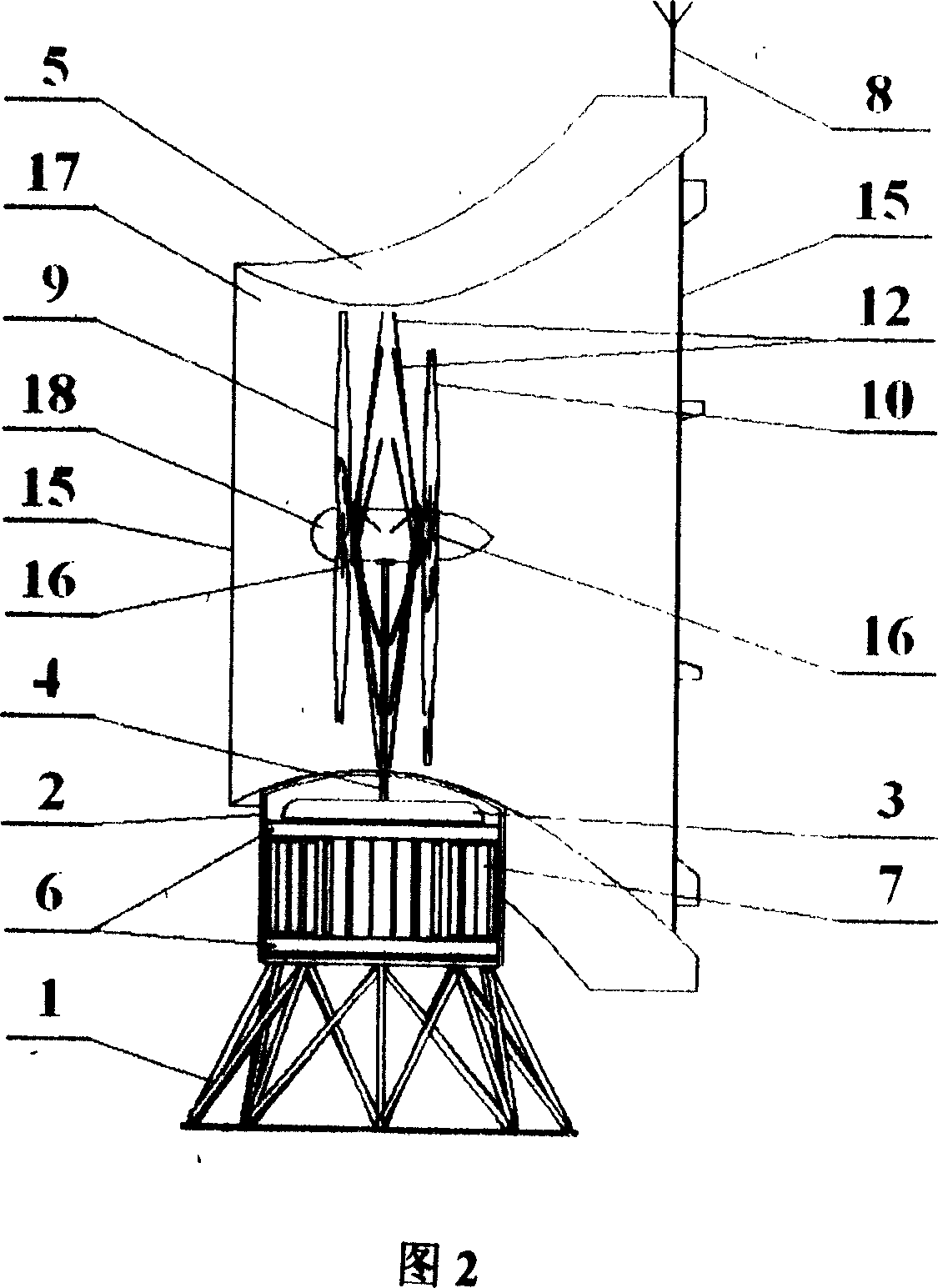 Roof windpower generating apparatus