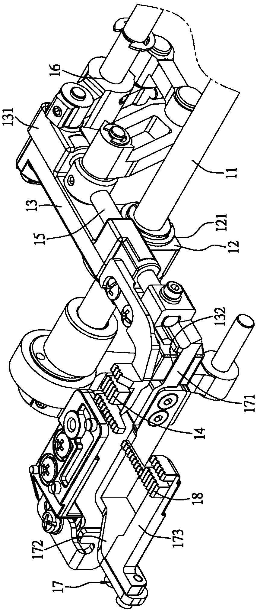 Cloth feeding tooth stabilizing mechanism for sewing machines