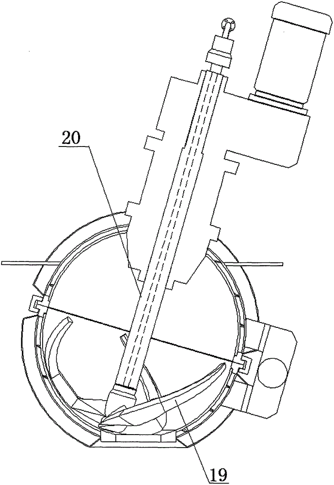 Multifunctional spherical mixing, grinding and drying all-in-one machine