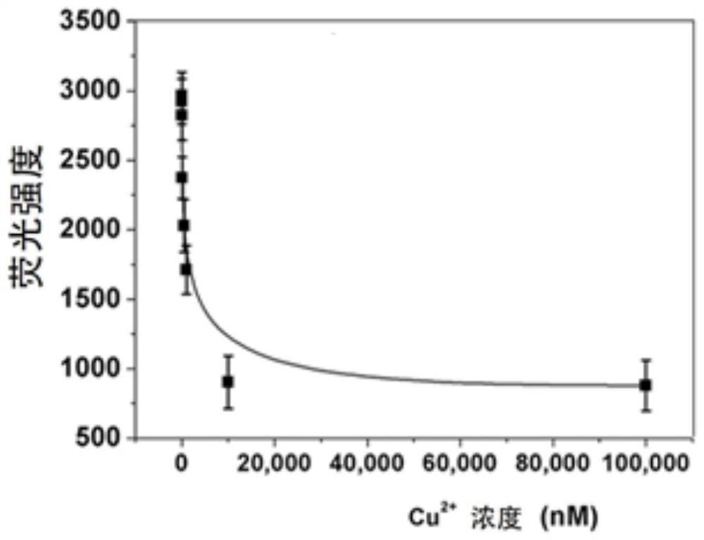 A detection method, kit and application of copper ions based on graphdiyne and click chemistry