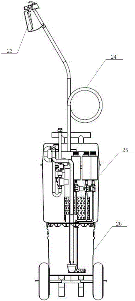 Full-automatic coating stirring spray coater