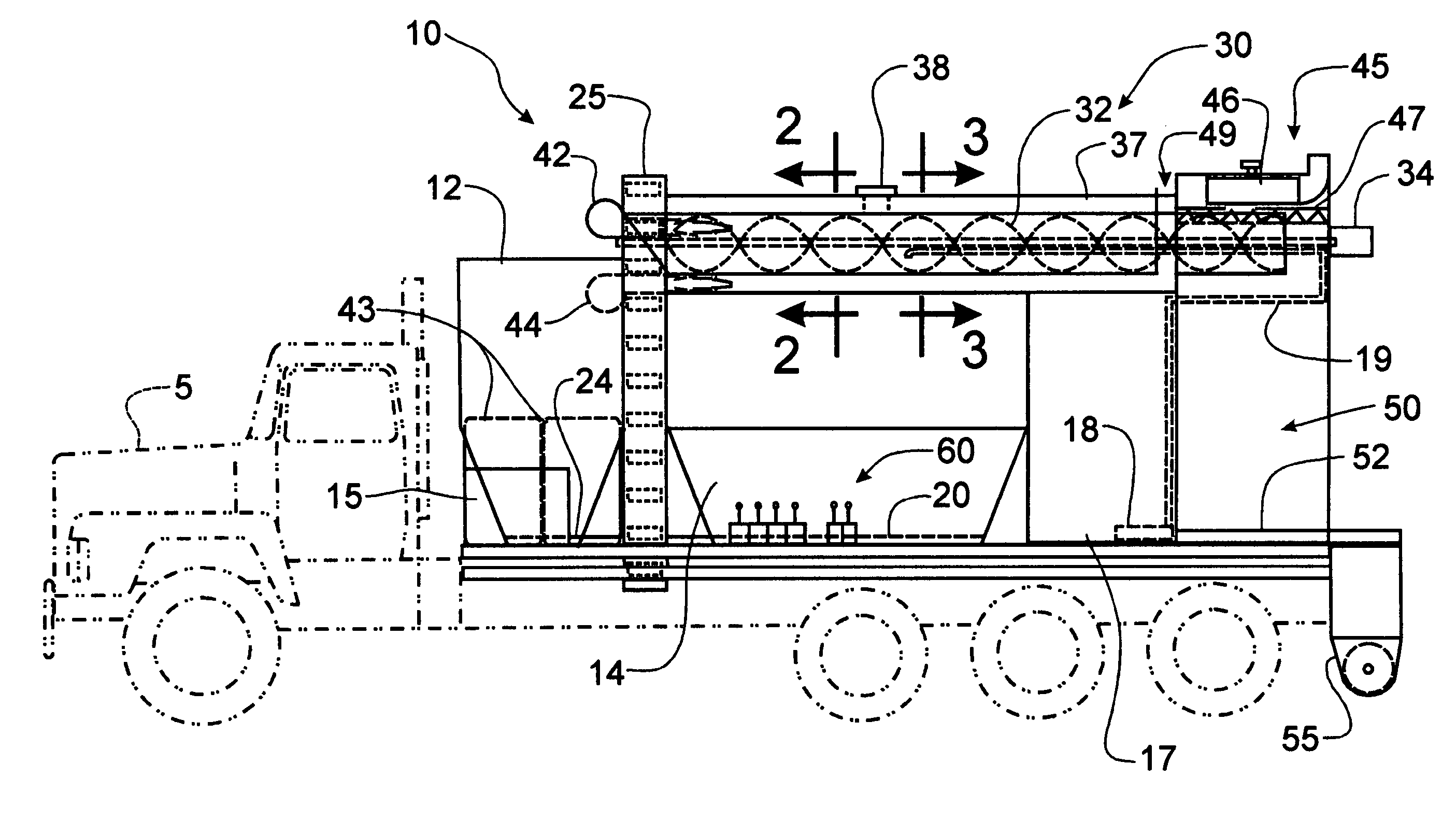 Mobile asphalt production machine