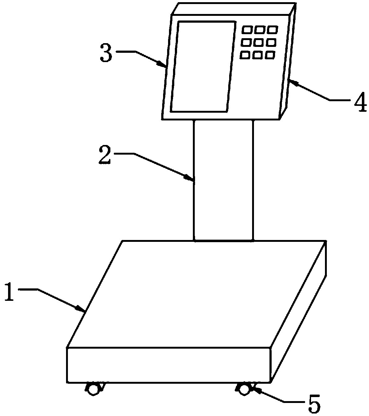 Electronic platform scale