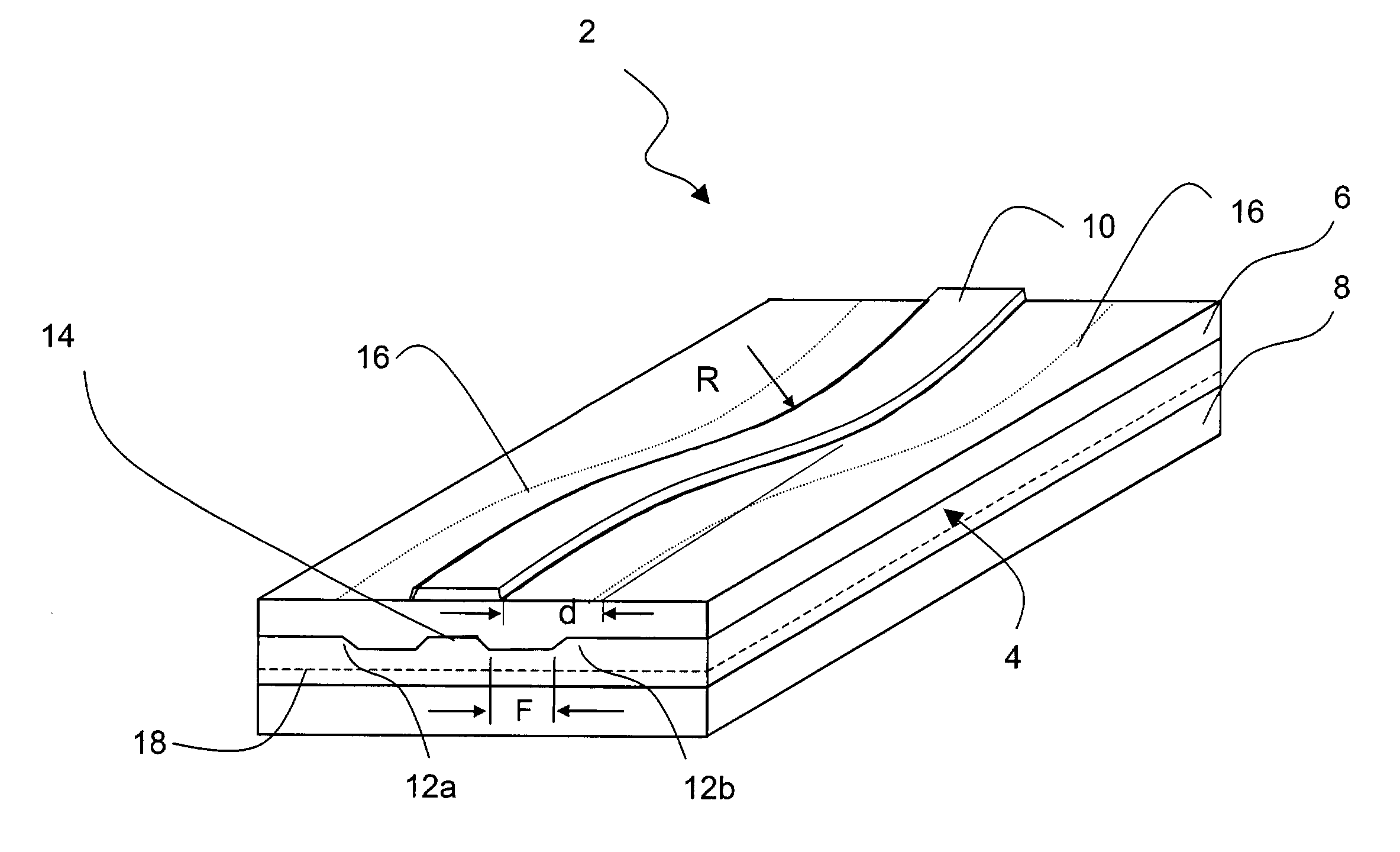 Index guided laser structure