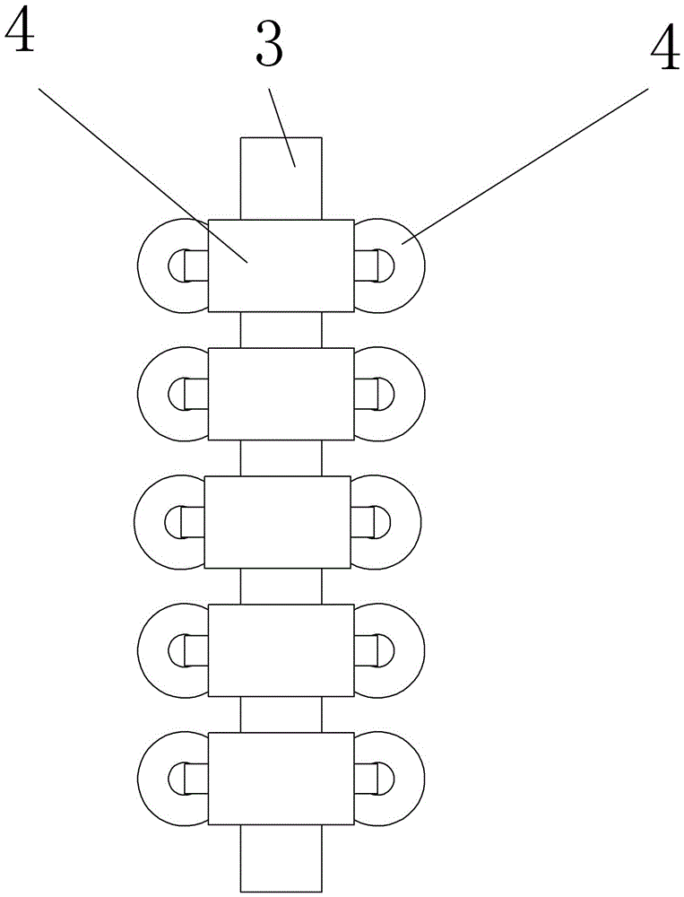 Vertical paint spraying device