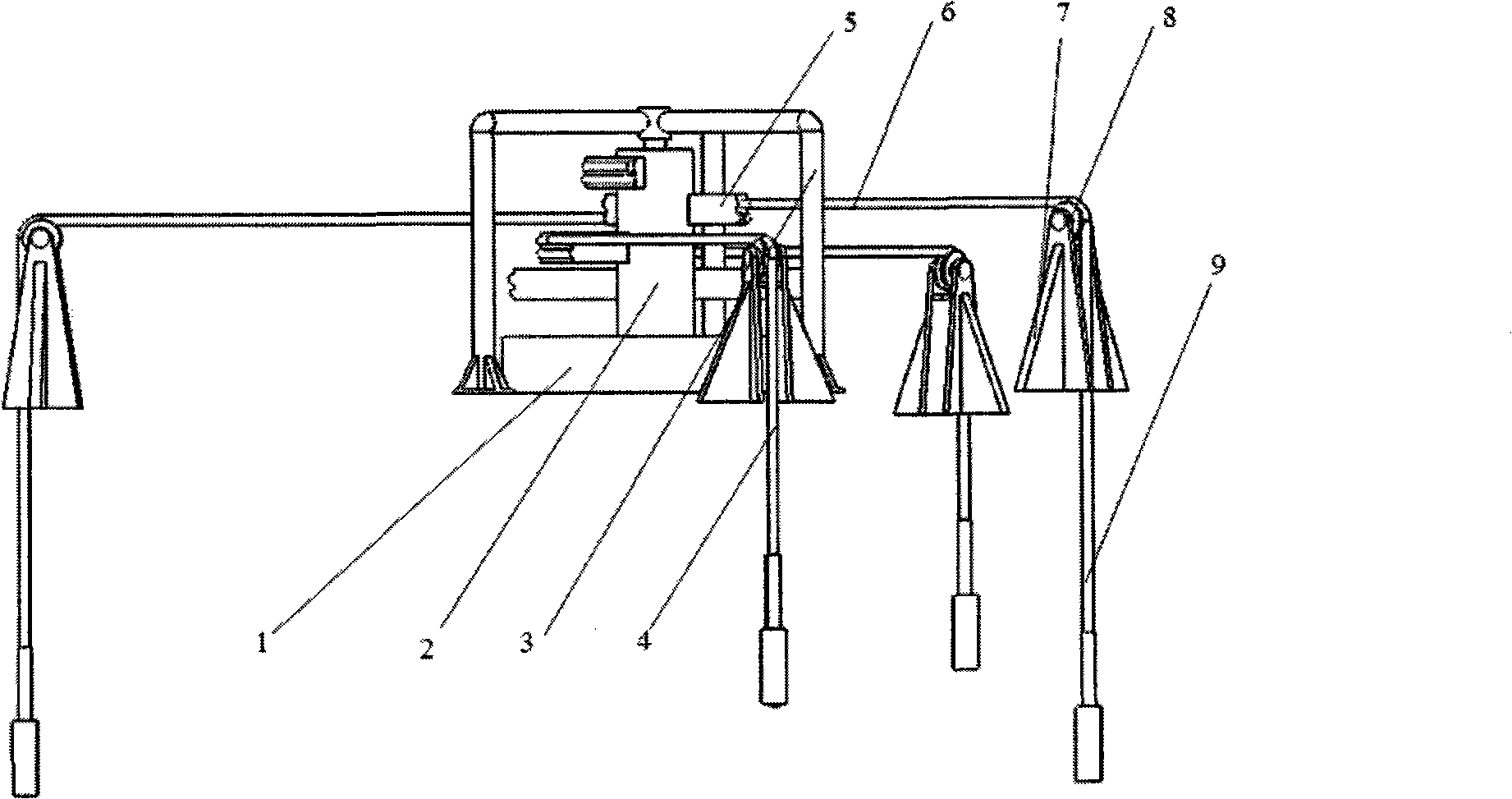 Multiple well pumping unit