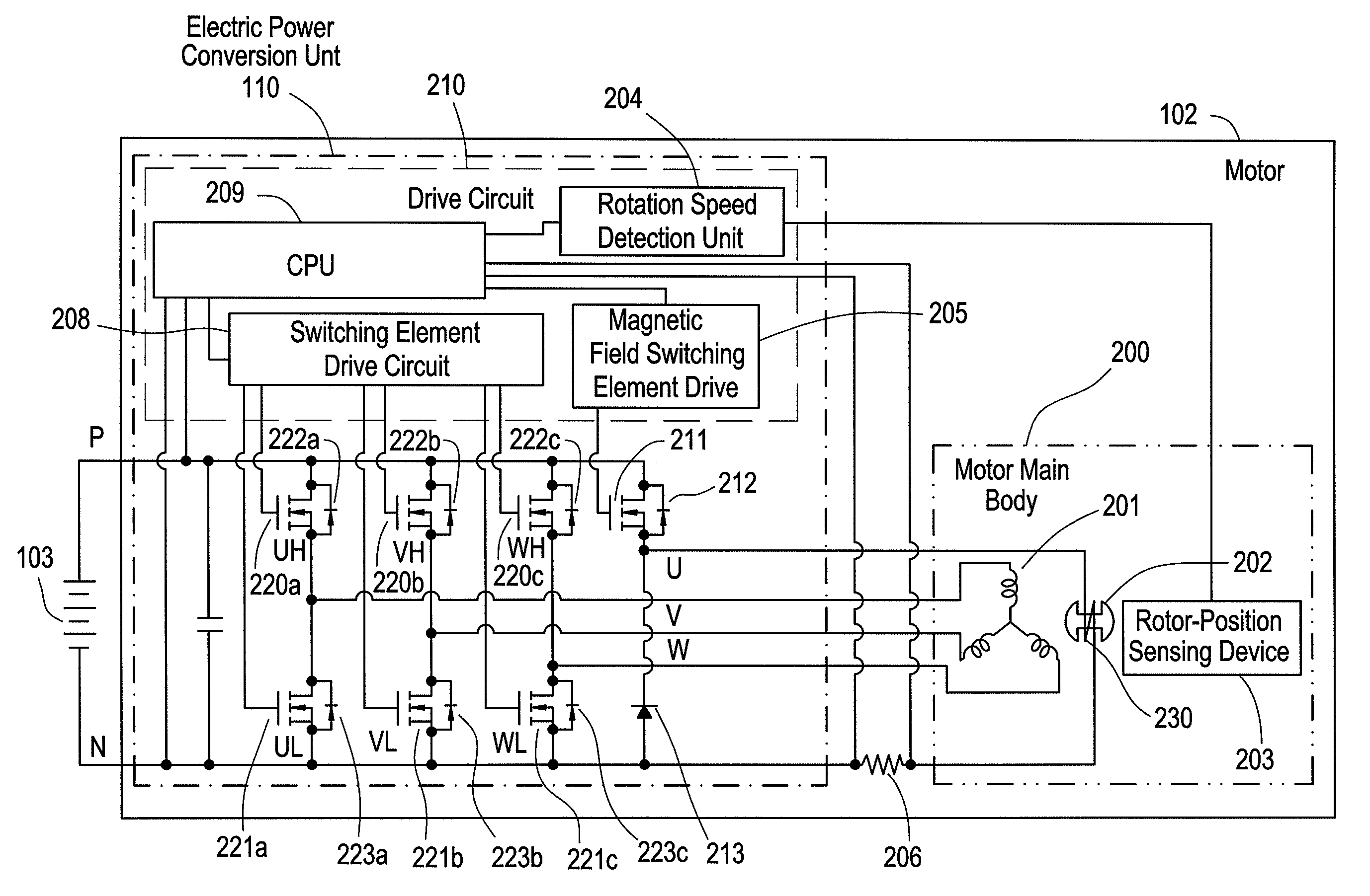 Vehicle motor control apparatus