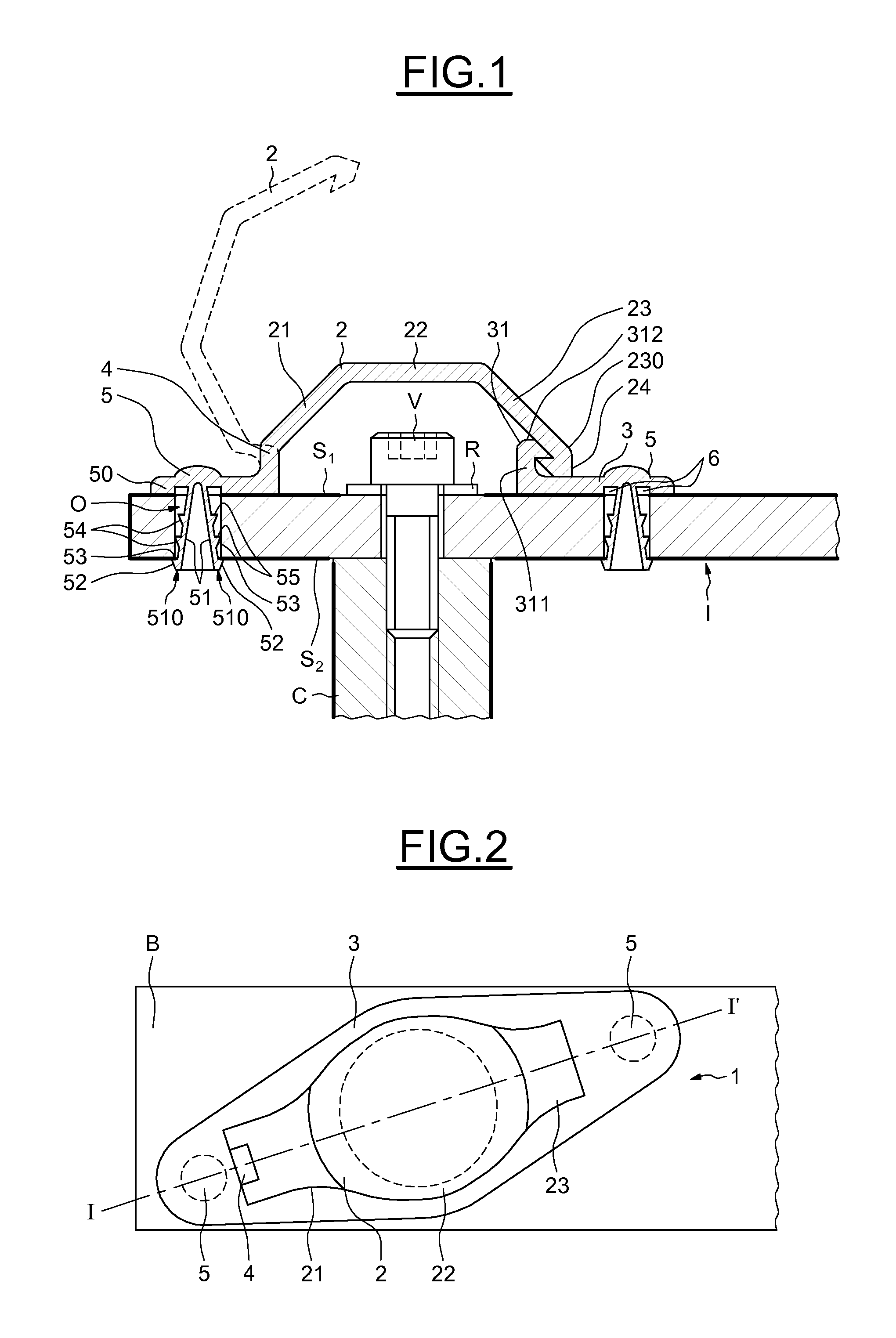 Device for protection of a live element mounted on a support in an electrical box