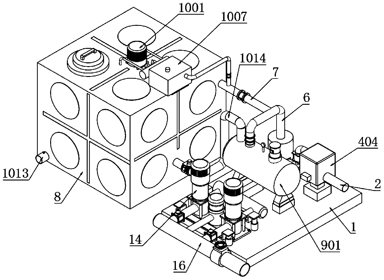 Pressure stabilizing type non-negative pressure water supply system