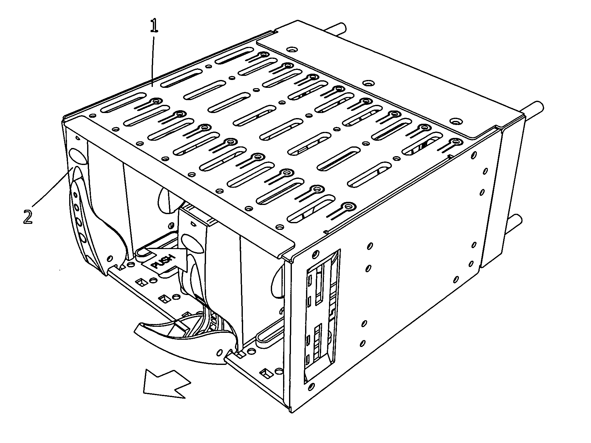 Transfer apparatus of detachable disk drive